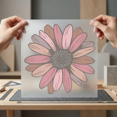 Retro Daisy Flower Boho Vintage Retro Ready to Press DTF Transfer for Dtf