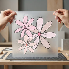 Retro Floral Blooms Groovy Retro Boho Ready to Press DTF Transfer for Dtf