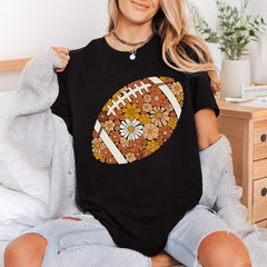 Retro Football Floral Vintage Autumn Vintage Ready to Press DTF Transfer for Dtf