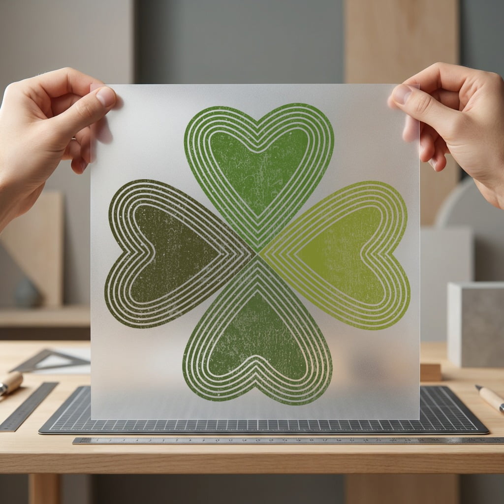 Retro Heart Shamrock Groovy Vintage Retro Ready to Press DTF Transfer for Dtf