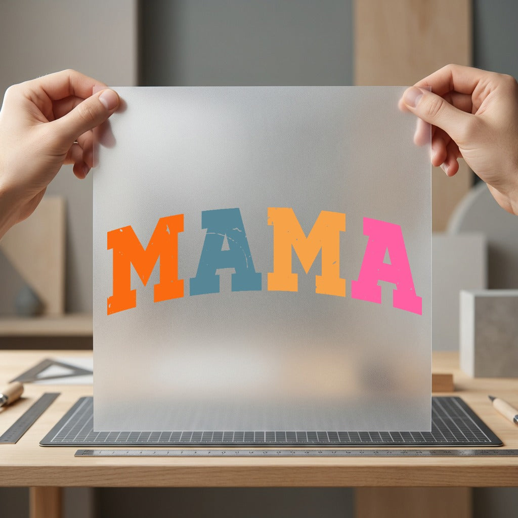 Retro Mama Arch Text Mom Vintage Ready to Press DTF Transfer for Dtf