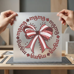 Retro Mama Bow Vintage Mom Mama Ready to Press DTF Transfer for Dtf