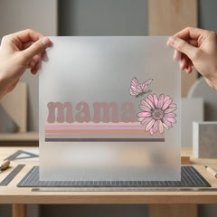 Retro Mama Butterfly Flower Mom Vintage Ready to Press DTF Transfer for Dtf