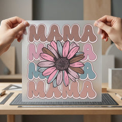 Retro Mama Daisy Boho Mom Mama Ready to Press DTF Transfer for Dtf