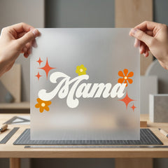 Retro Mama Groovy Diy Mom Retro Ready to Press DTF Transfer for Dtf