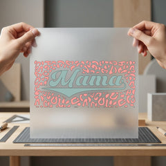 Retro Mama Leopard Chic Mom Mama Ready to Press DTF Transfer for Dtf