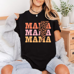 Retro Mama Lightning Bolt Mom Mama Ready to Press DTF Transfer for Dtf