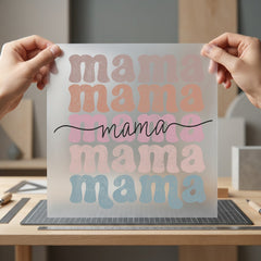 Retro Mama Stack Groovy Mom Vintage Ready to Press DTF Transfer for Dtf