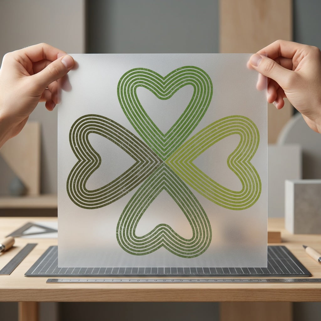 Retro Shamrock Hearts Green Vintage Retro Ready to Press DTF Transfer for Dtf