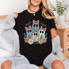 Retro Spooky Ghost Family Halloween Retro Ready to Press DTF Transfer for Dtf