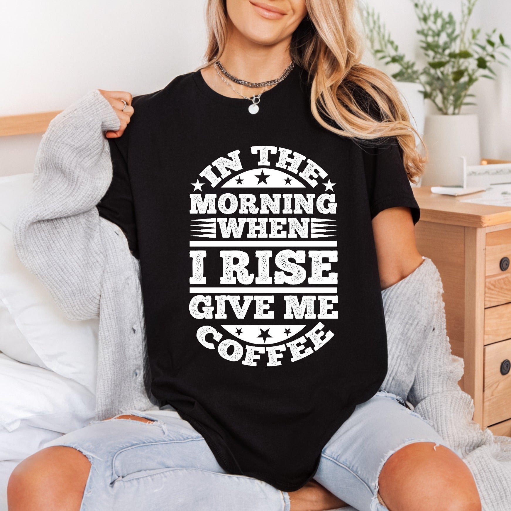 Rise Brew Coffee Quote Funny Sarcastic Ready to Press DTF Transfer for Dtf