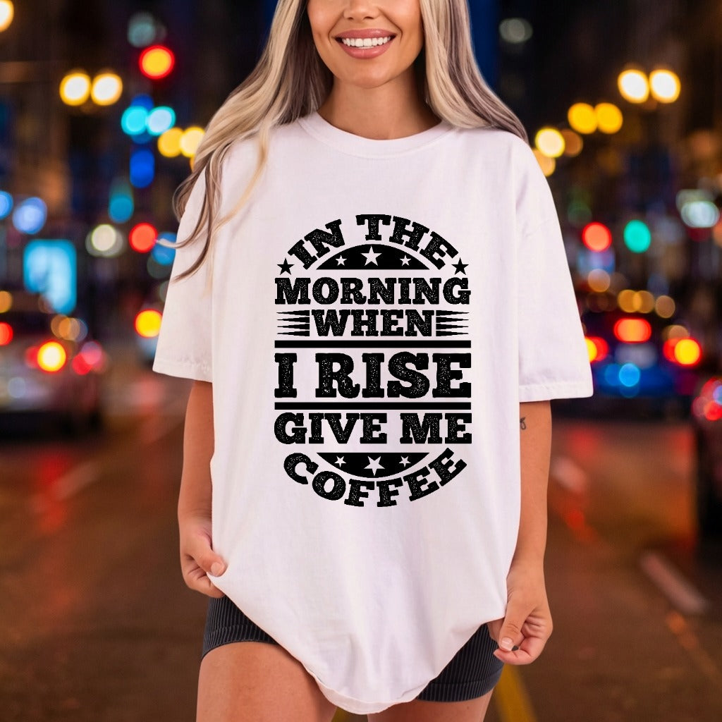 Rise Brew Coffee Quote Funny Sarcastic Ready to Press DTF Transfer for Dtf