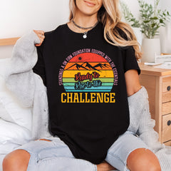 Rise Challenge Retro Mountain Vintage Retro Ready to Press DTF Transfer for Dtf