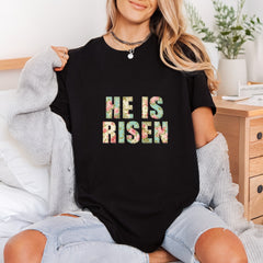 Risen Floral Easter Diy Christian Faith Ready to Press DTF Transfer for Dtf