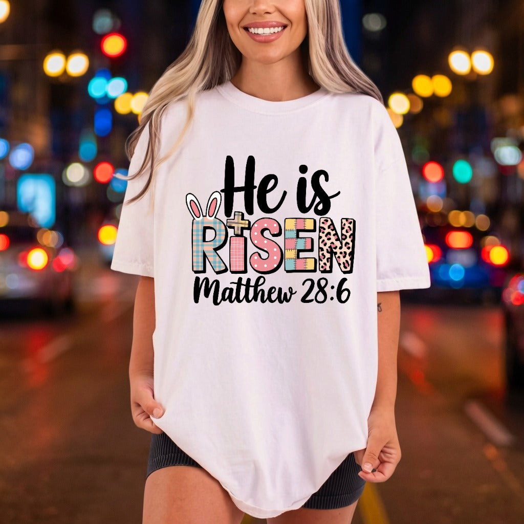 Risen Matthew Easter Diy Christian Faith Ready to Press DTF Transfer for Dtf