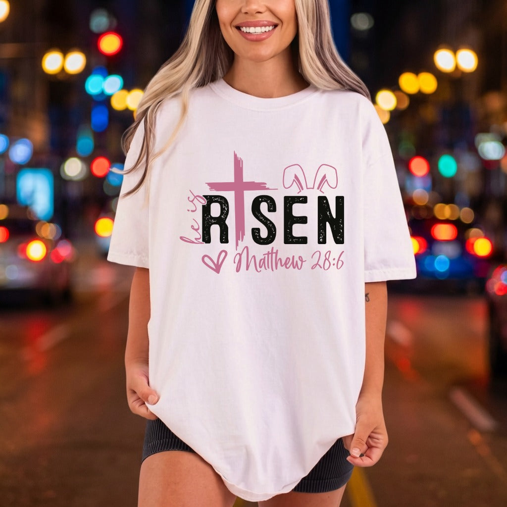 Risen Matthew Easter Diy Christian Faith Ready to Press DTF Transfer for Dtf