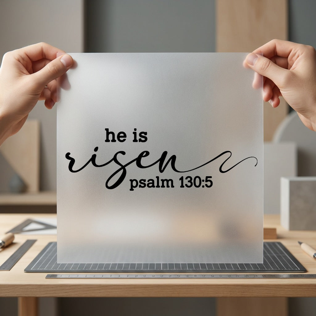 Risen Psalm Christian Diy Christian Faith Ready to Press DTF Transfer for Dtf
