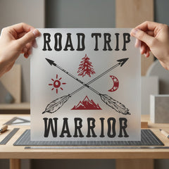Road Trip Warrior Adventure Vintage Retro Ready to Press DTF Transfer for Dtf