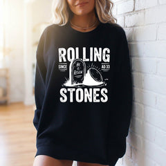 Rolling Stones, He Is Risen | Resurrection Faith Sweatshirt - Luckets.com