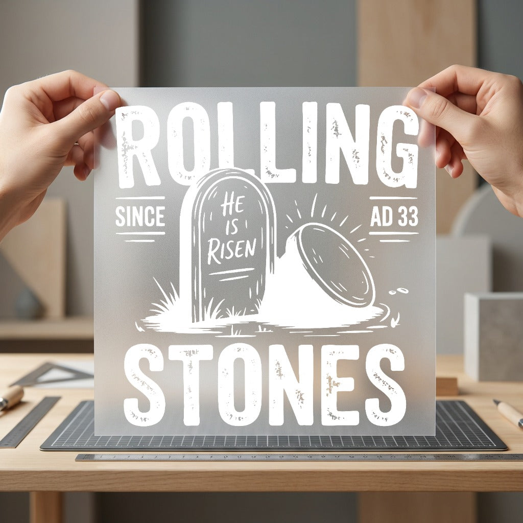 Rolling Stones Since Tomb Christian Faith Ready to Press DTF Transfer for Dtf