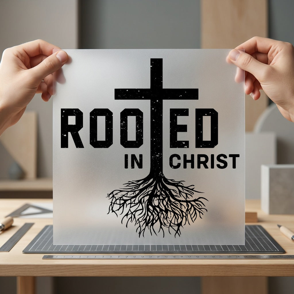 Rooted Christ Christian Faith Christian Faith Ready to Press DTF Transfer for Dtf