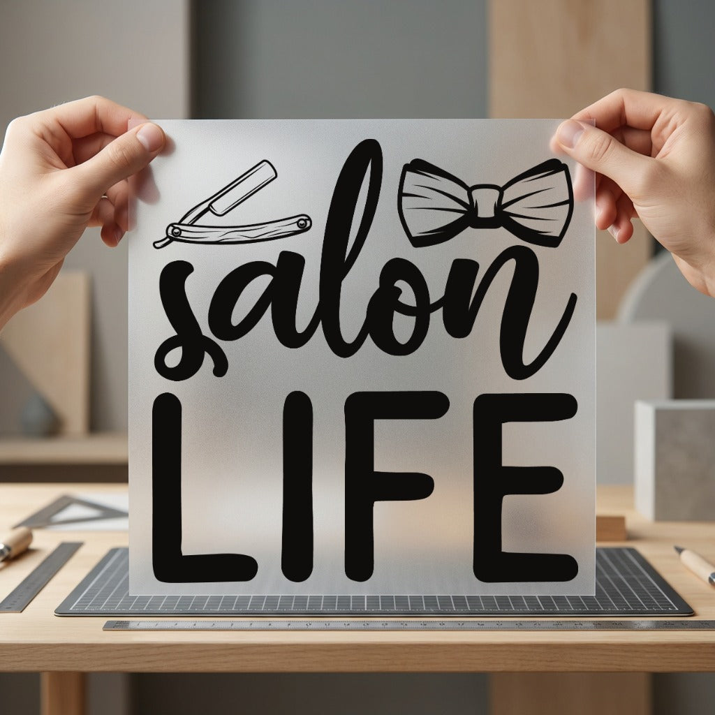 Salon Life Hair Stylist Aesthetic Ready to Press DTF Transfer for Dtf