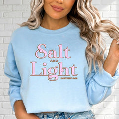 Salt and Light Matthew 5:13 | Radiant Faith Sweatshirt - Luckets.com