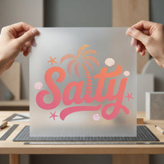 Salty Summer Vibes Beachy Summer Vintage Ready to Press DTF Transfer for Dtf