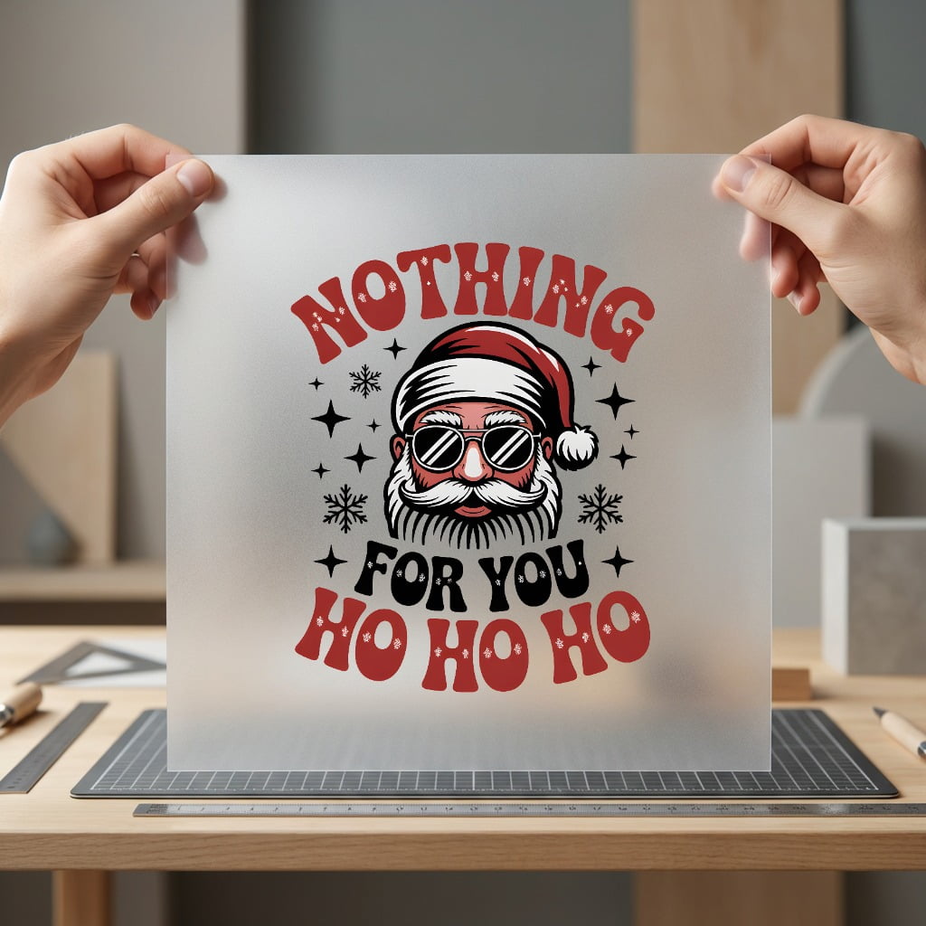 Santa Nothing You Retro Christmas Funny Ready to Press DTF Transfer for Dtf