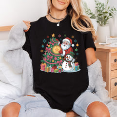 Santa Snowman Christmas Tree Christmas Ready to Press DTF Transfer for Dtf