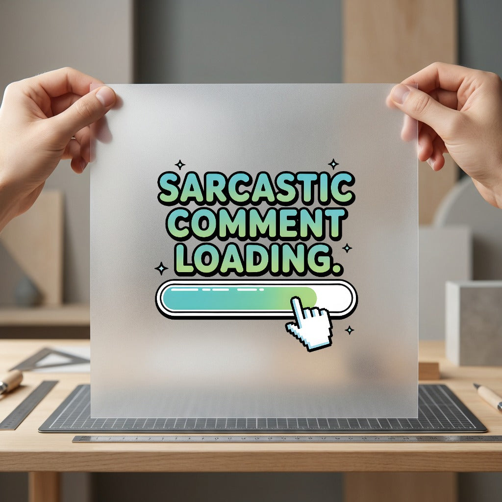 Sarcastic Comment Loading Humorous Funny Sarcastic Ready to Press DTF Transfer for Dtf