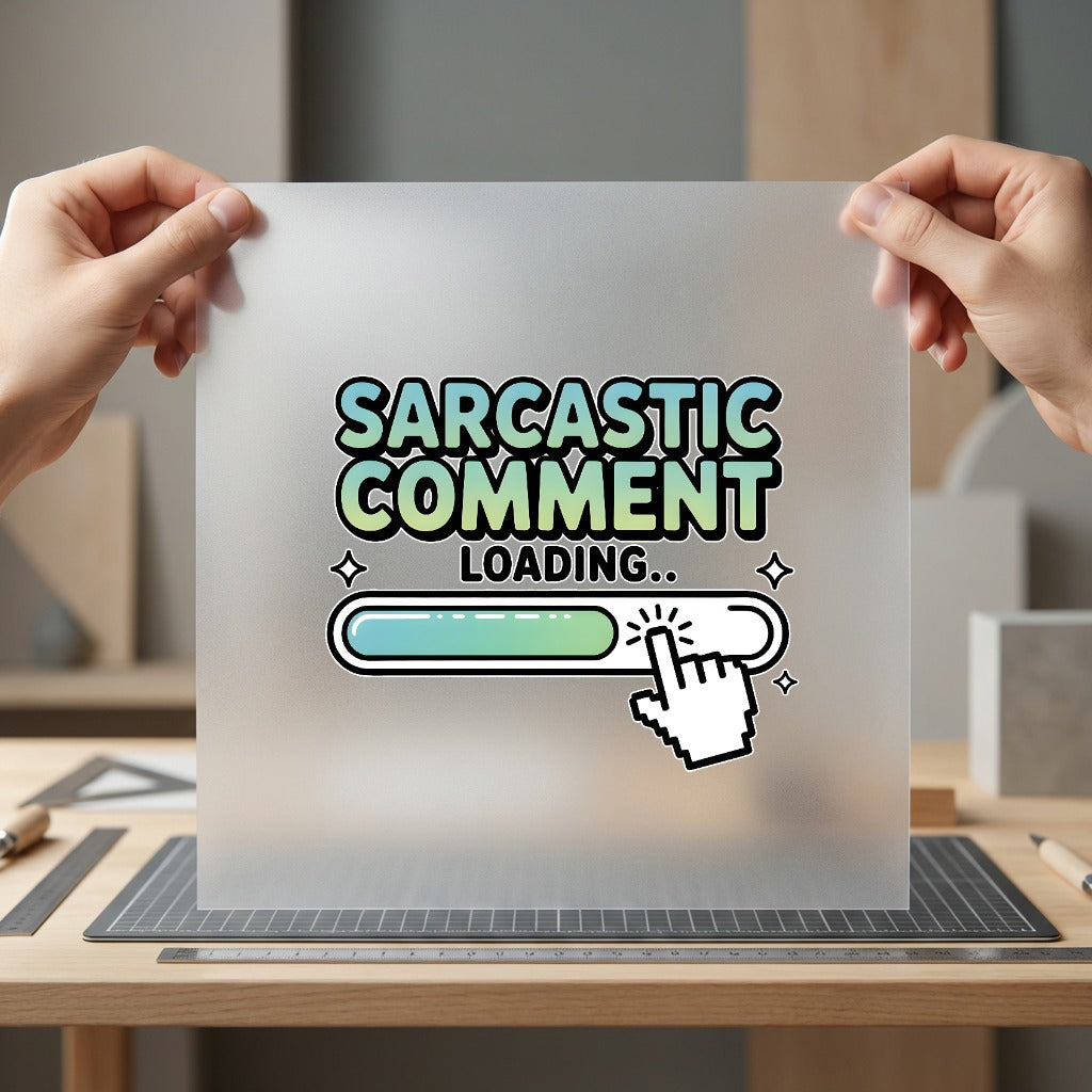 Sarcastic Comment Loading Retro Funny Sarcastic Ready to Press DTF Transfer for Dtf