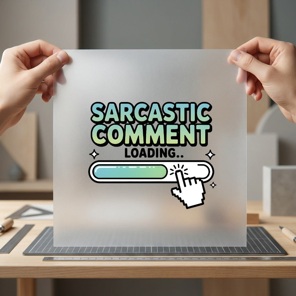 Sarcastic Comment Loading Retro Funny Sarcastic Ready to Press DTF Transfer for Dtf