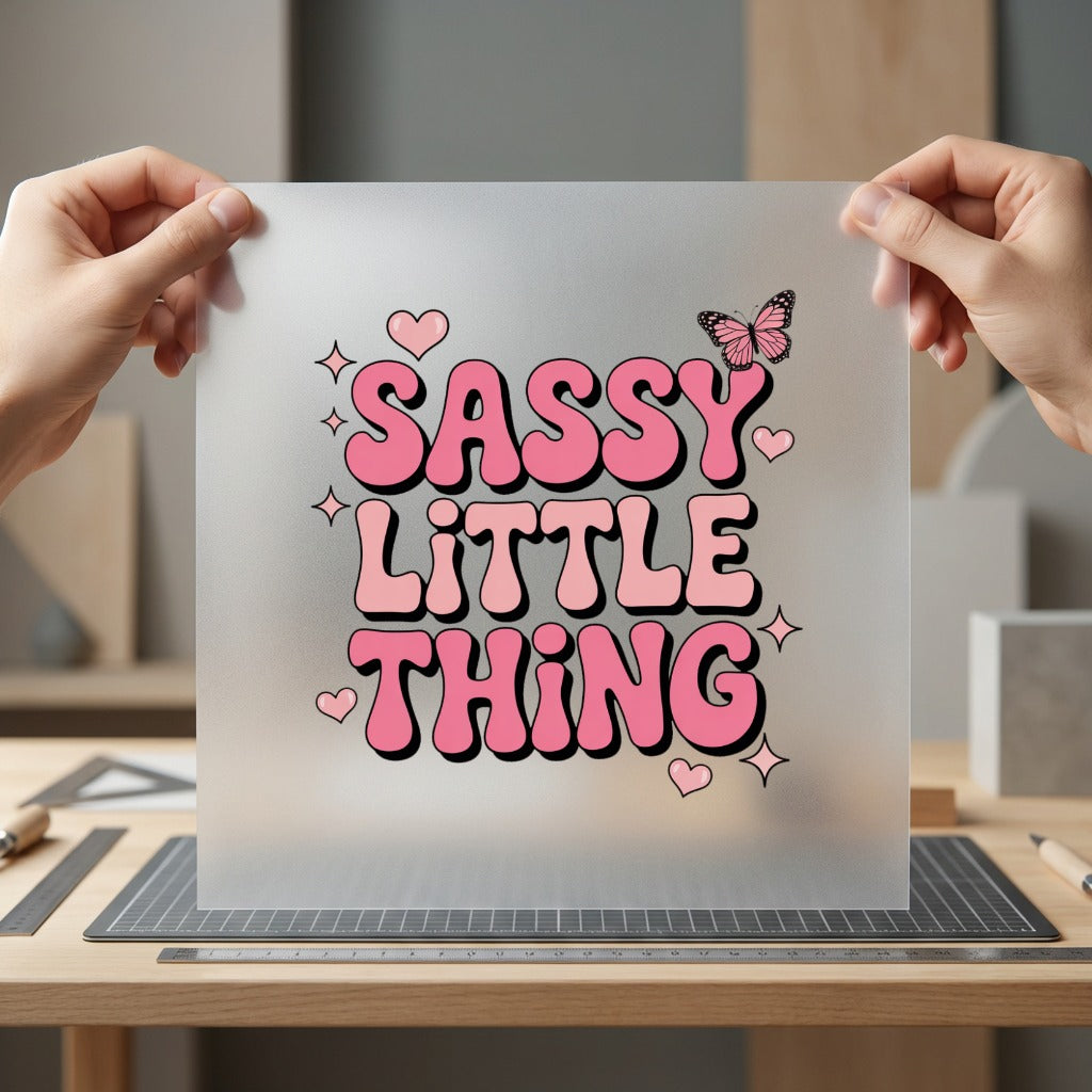 Sassy Little Thing Retro Retro Aesthetic Ready to Press DTF Transfer for Dtf