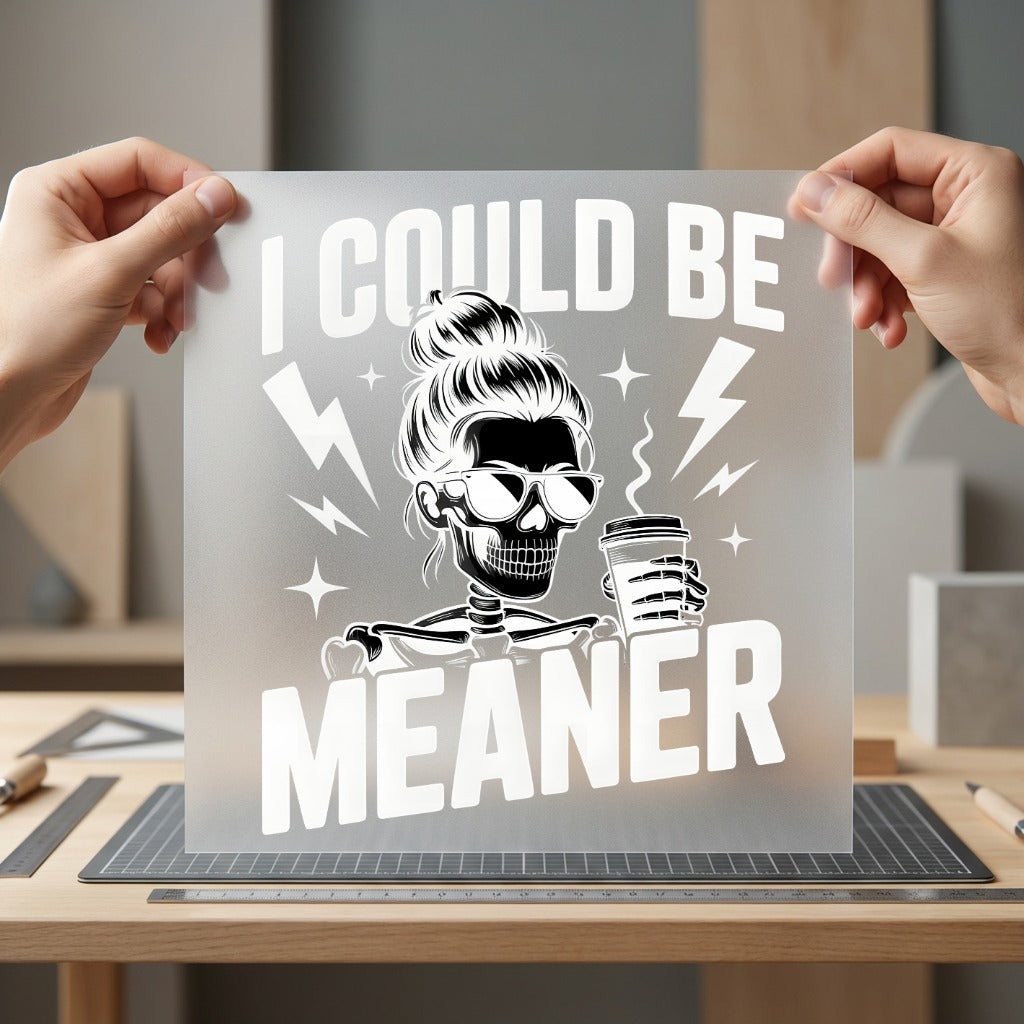Sassy Skeleton Coffee Humorous Halloween Mom Ready to Press DTF Transfer for Dtf