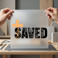 Saved Grace Christian Diy Christian Faith Ready to Press DTF Transfer for Dtf