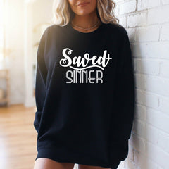 Saved Sinner | Grace & Redemption Sweatshirt - Luckets.com
