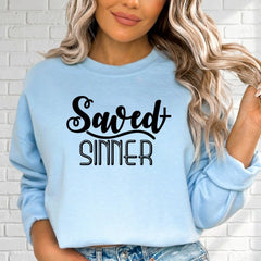 Saved Sinner | Grace & Redemption Sweatshirt - Luckets.com