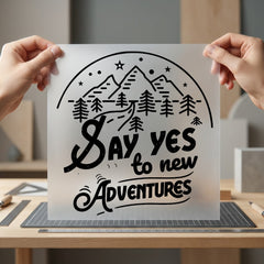 Say Yes Adventures Outline Road Trip Collection Hiking Collection Ready to Press DTF Transfer for Dtf