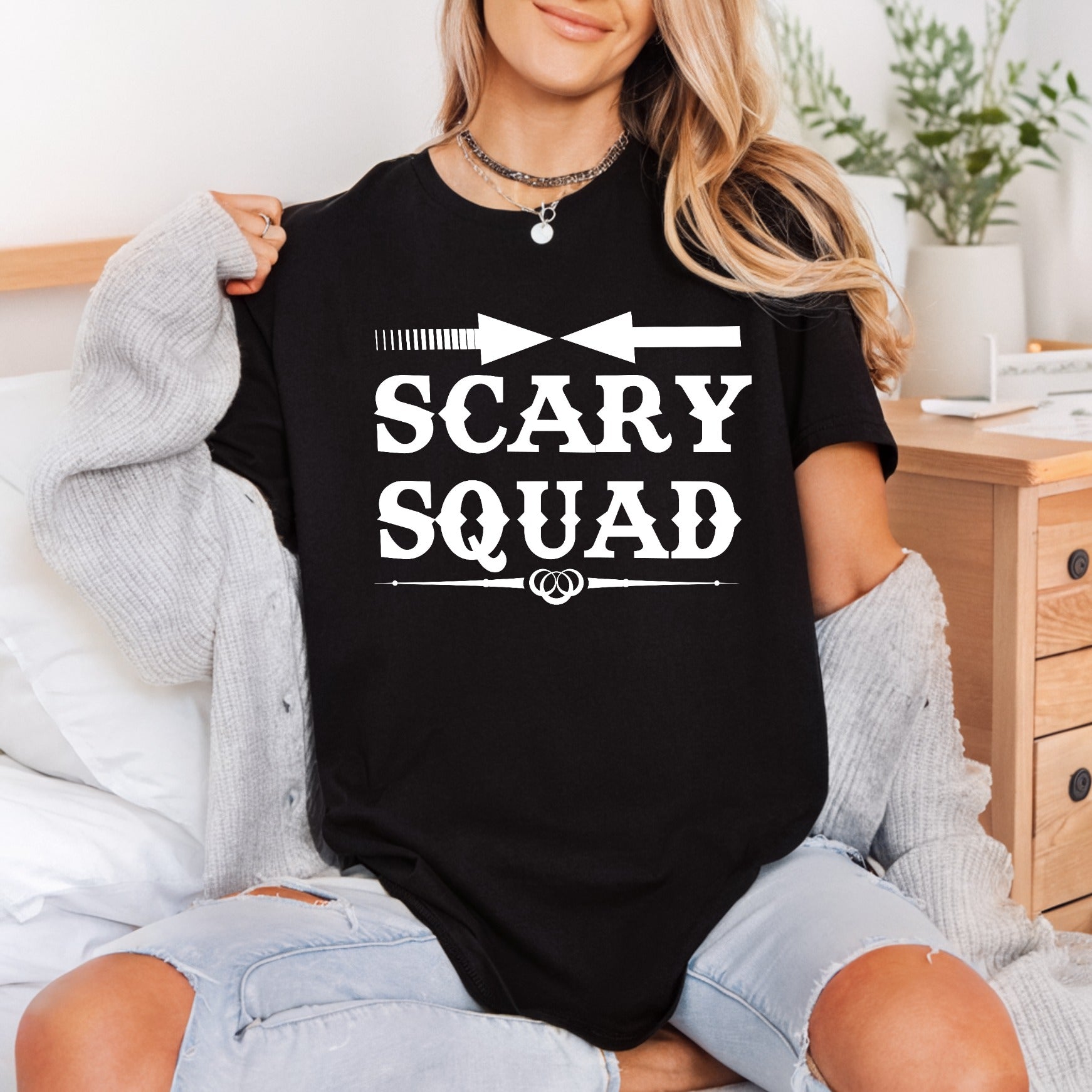 Scary Squad Spooky Team Halloween Ready to Press DTF Transfer for Dtf