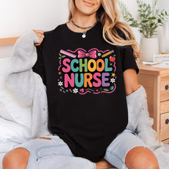 School Nurse Retro Teacher Nurse Teacher Ready to Press DTF Transfer for Dtf