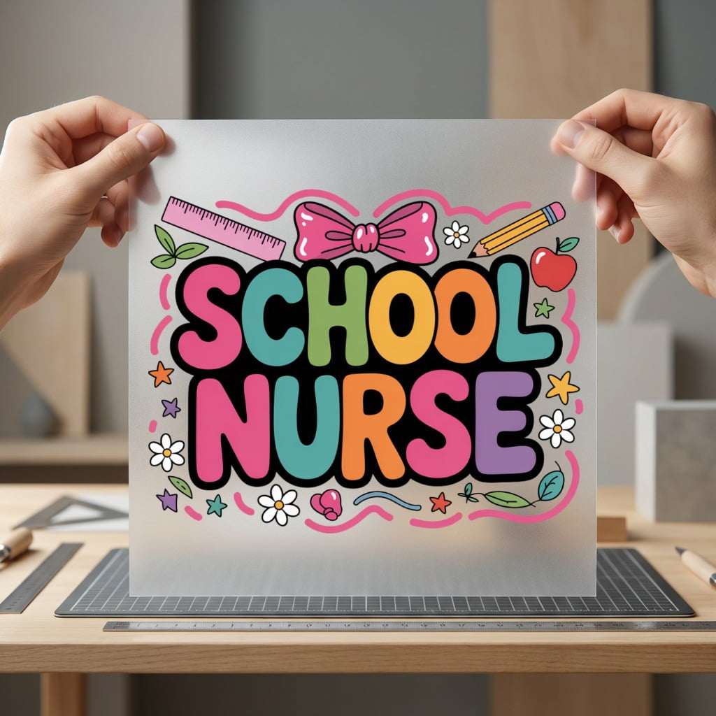 School Nurse Retro Teacher Nurse Teacher Ready to Press DTF Transfer for Dtf