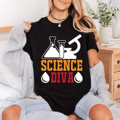 Science Diva Retro Diy Teacher Ready to Press DTF Transfer for Dtf