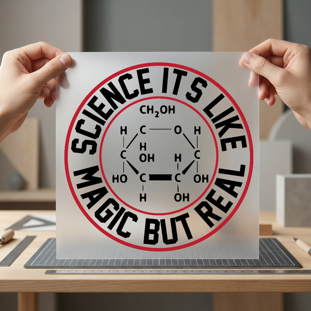 Science Magic But Real Teacher Ready to Press DTF Transfer for Dtf