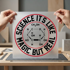 Science Magic But Real Teacher Ready to Press DTF Transfer for Dtf