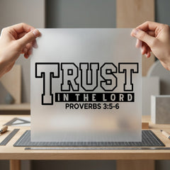 Scripture Faith Trust Lord Christian Faith Ready to Press DTF Transfer for Dtf