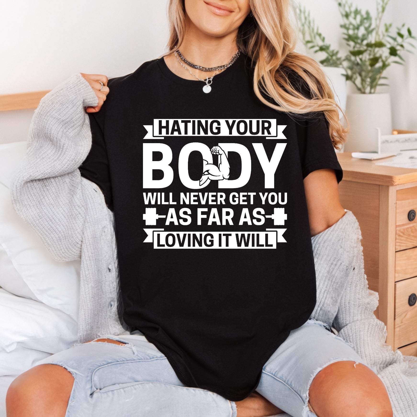 Self-love Body Positivity Fitness Fitness Gym Ready to Press DTF Transfer for Dtf