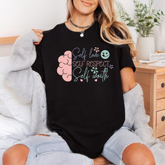 Self Love Brain Mental Self Love Collection Mental Wellness Collection Ready to Press DTF Transfer for Dtf
