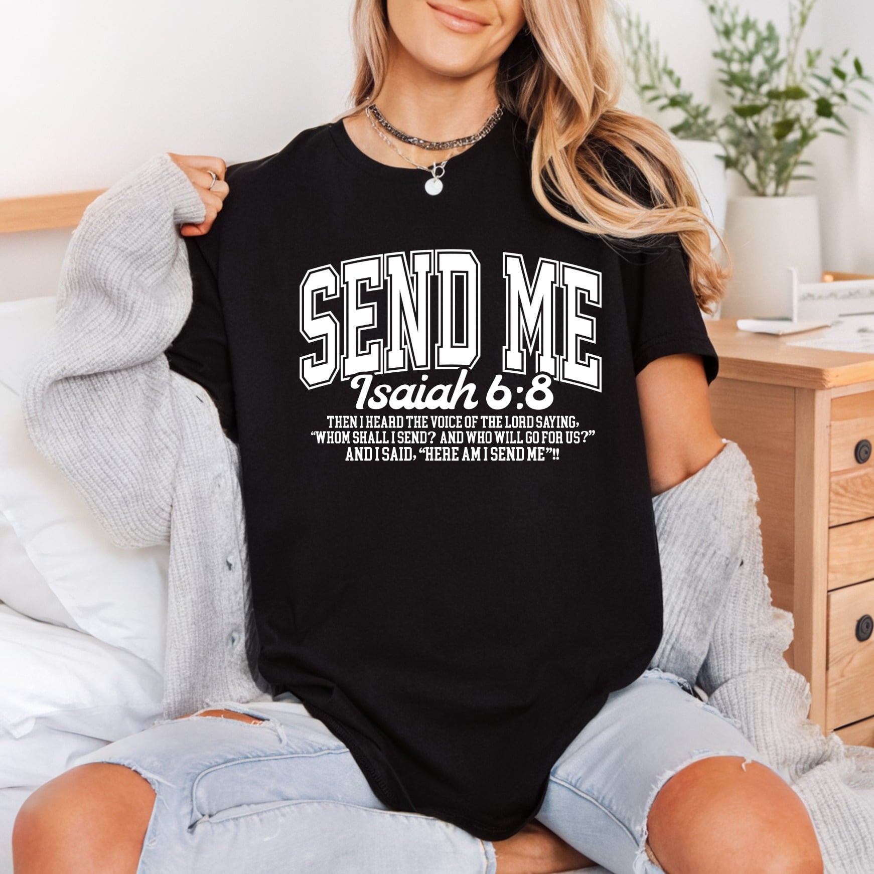 Send Isaiah Retro Religious Christian Faith Ready to Press DTF Transfer for Dtf