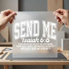 Send Isaiah Retro Religious Christian Faith Ready to Press DTF Transfer for Dtf